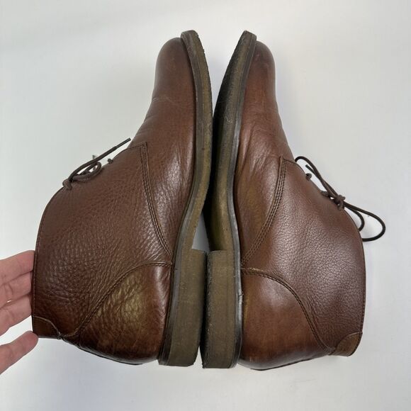 Johnston And Murphy Chukka Boot Brown Pebbled Leather LaceUp Crepe Sole Men 11.5 main image 10
